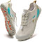 IceUnicorn Barfußschuhe Damen Herren Breite Traillaufschuhe Zehenschuhe Unisex Schwimmschuhe Strandschuhe Aquaschuhe(B Beige, 40EU)