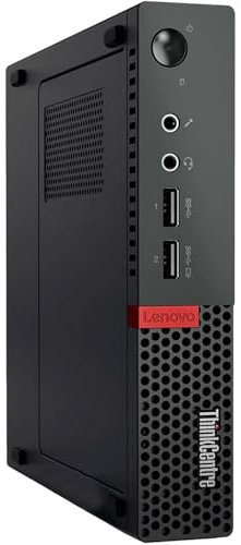 Lenovo Mini-PC Desktop-PC ThinkCentre M910q Tiny, Prozessor Core i5 – 7500T, Arbeitsspeicher 8 GB, SSD 240 GB, Win 10 Pro (Generalüberholt)
