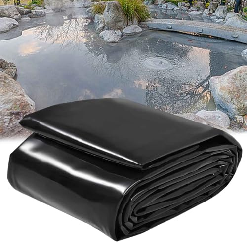 DMCHENGMA Revestimiento de Estanque de HDPE Flexible de 5 milésimas de Pulgada, película Impermeable de Alta Resistencia para Piscinas, Lonas para techos, Jardines y estanques pequeños.(6x10m)