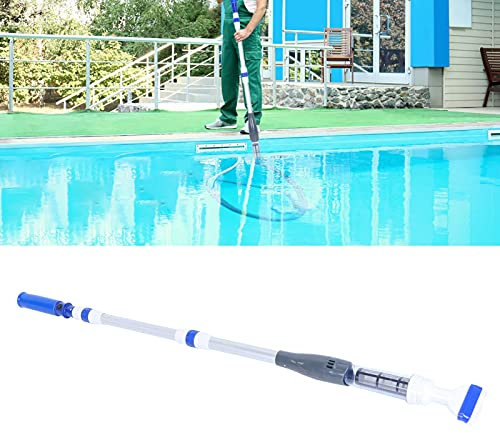 SustVita Handheld Pool Vacuum Cleaner, Battery Powered Cordless Swimming Pool Cleaner for Quiet Activity in Hot Tubs and Above Ground Pools