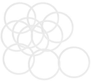 sourcing map Silicone Joints Toriques 29mm OD 26mm ID 1.5mm Largeur VMQ Joint Étanchéité pour Compresseur Valves Tuyau Réparation Blanc Paquet de 10