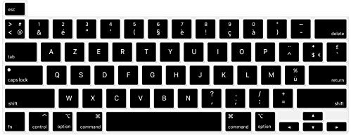 HRH Funda Ultrafina para Teclado de lenguaje Teclado, Protector de Silicona para MacBook New Pro de 16 Pulgadas, versión 2019 con Touch Bar y Touch ID Modelo A2141 USA