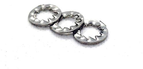 Arandelas de bloqueo dentadas internas A2, acero inoxidable, M5, DIN 6798 (M5 x 10 arandelas internas)