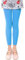 L&K-II 3/4 Enfants Filles Collants d'été sans Pieds Collants de Ballet Collants de Danse 40 den Opaque Microfibre coloré 27252 Bleu Ciel 146/152