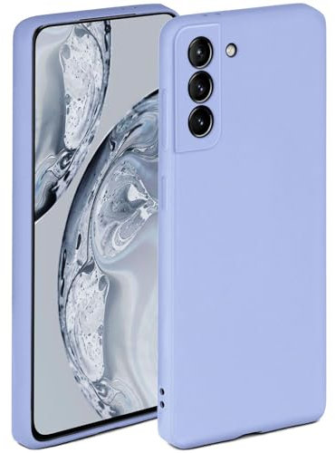 ONEFLOW Soft Case für Samsung Galaxy S21 Hülle aus Silikon mit Kameraschutz, Silikonhülle mit erhöhtem Schutz fürs Display, Backcover Schutzhülle, weiche Handyhülle, Hellblau