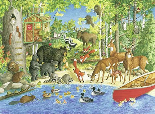 Ravensburger Woodland Friends 300-teiliges Puzzle | Serie Great Outdoors | Einzigartige Puzzleteile | Blendfreie Oberfläche | Ideales Geschenk ab 9 Jahren