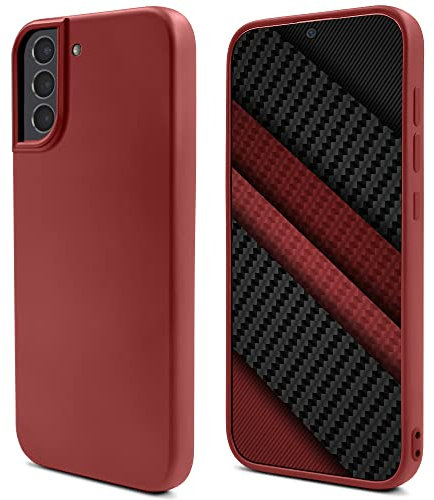 Moozy Lifestyle. Coque pour Samsung S21 5G, Samsung S21, Rose Vintage - Case en Silicone Liquide avec Finition Mate et Doublure en Microfibre Douce