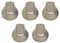 Kit 5 manopole Hotpoint Ariston Indesit - colore argento silver C00276351-482000031317 - per cucina piano cottura a gas - M0237/KIT - Prodotto originale