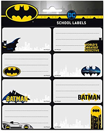 Erik Sticker Aufkleber Batman - Etiketten selbstklebende Etiketten zum Beschriften
