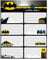 Erik Sticker Aufkleber Batman - Etiketten selbstklebende Etiketten zum Beschriften
