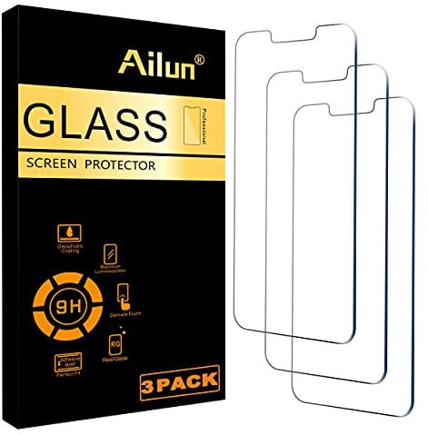 Ailun Screen Protector for iPhone 16e / 14/13 / 13 Pro [6.1 Inch] Display 3 Pack Tempered Glass, Case Friendly [Not for iPhone 16 6.1 Inch]