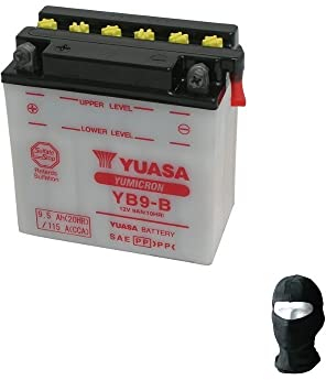 Compatible with Girera Fast Bike 200 1985-1987 YB9-B Yuasa 12V/9AH Battery Already Ready to Use Batteries for Motorcycles Scooters Specification