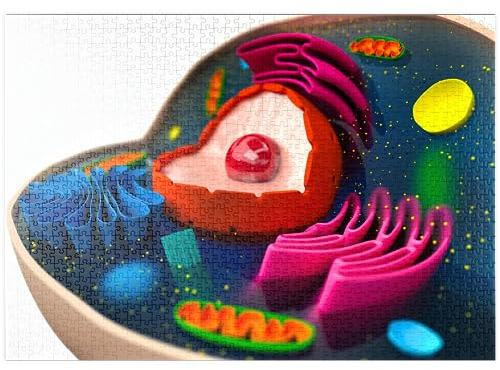 MyPuzzle Die Struktur Einer biologischen Zelle (3D-Modell) - Premium 1000 Teile Puzzle - MyPuzzle Sonderkollektion von Puzzle Galaxy