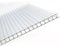 AtHaus® Polycarbonat Hohlkammerstegplatten - 200 Maße zur Auswahl | 1130 x 610-4mm Stärke | UV-beständigen (Transparent)|stoßsicheren Doppelstegplatte Gewächshausplatte Stegplatten