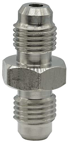 Dsnaduo 3AN AN3 mâle évasé vers tuyau AN3 mâle en acier inoxydable raccord 3/8-24 à 3/8-24
