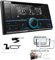 Kenwood DPX-7300DAB 2-DIN Autoradio mit Bluetooth Digitalradio DAB+ USB CD passend für Opel Astra H 2004-2010 matt Chrome ohne Canbus