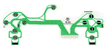 TECKEEN Game Controller Circuit Film Cable Ribbon Conductive Keyboard Flex PCB JDM-040 Ersatz für PS4 Pro