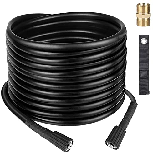 CISSIYOG 10m/32.8Ft Hochdruckreiniger-Ersatzschlauch, Schwarz, Gummi, Hochdruckschlauch, Hochdruckreiniger-Schlauch, 10m, 660 Bar, 2320 PSI, 9mm, 9.2E+2g, 1er Pack