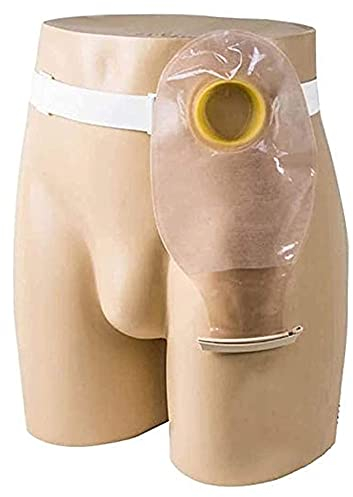 Samnuerly Stoma-Hernie-Gürtel Kolostomie atmungsaktiv mit wiederverwendbaren Beuteln für die Kolostomie-Ileostomie-Stoma-Pflege, Bauchband Stoma-Unterstützungs-Hernie-Gürtel