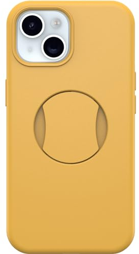 OtterBox OtterGrip Symmetry Series Schutzhülle für iPhone 15, iPhone 14 und iPhone 13, integrierte Griffigkeit, schlanke Hülle, rastet an MagSafe EIN, erhöhte Kanten schützen Kamera und Bildschirm,