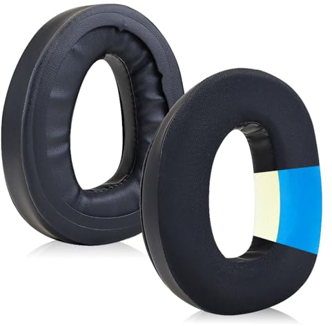 SINOWO Kühlende Gel-Ohrpolster für Sennheiser GSP 300/370/301/302/303/350 Gaming-Kopfhörer, Ohrpolster mit hochdichter Geräuschisolierung, Memory-Schaum, Schwarz