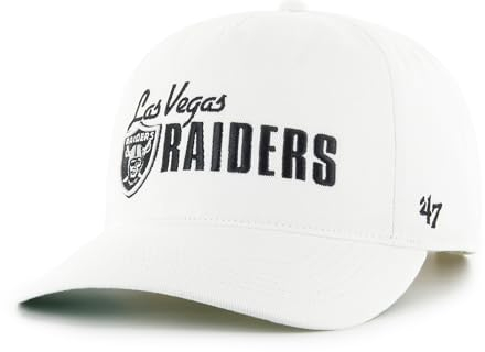 47 Las Vegas Raiders NFL Midway Hitch Unisex Baseball Cap, Adjustable, Team Badge, White