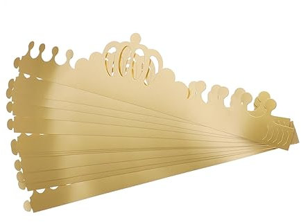 ibasenice 12St Geburtstagsparty-Kappe Goldene Partyhüte Geburtstagsfeierhüte Glänzende Partyhüte Verstellbare Kronkorken Papierhüte einstellbar Geburtstagshut Kind