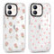 Xylota 2 Stück Transparent Handyhülle für iPhone 12/iPhone 12 Pro 6,1 Hülle, Durchsichtig Case Muster Aesthetic Blumen Herz Mädchen Schutzhülle, Weich Silikon TPU Stoßfeste Cover für iPhone 12,1-6