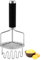 LdawyDE Kartoffelstampfer, 24.5cm Kartoffelstampfer Edelstahl Doppelschicht Potato Masher - Perfekt für Stampfer Kartoffeln, Kartoffel, Obst, Gemüse, Babynahrung - Spülmaschinengeeignet