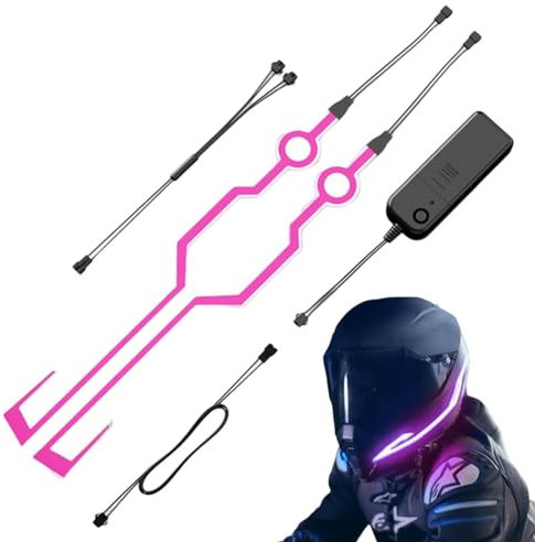 Weppduk Motorradhelme LED-Streifen | LED-Licht für Motorradhelme - LED-Helme Licht Nachtfahrsignal Helme Licht passt für die meisten Motorradhelme