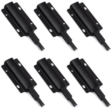 Niaazi 6 Stück Drucktüröffner Schrank Push to Open Türöffner Push Open Magnet Tip On für Türen Möbel Schubladen Drucköffner Schranktür Öffner Druck Magnetschnäpper Drucktüröffner Druckschnapper