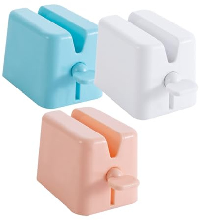 Healeved 3stücke Zahnpasta Quetscher Manuelle Tube Extruder Für Bad Platzsparend Einfach Zu Bedienen Für Zahnpasta Haargel Salben Weiß Rosa Blau