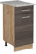 Vicco Küchenunterschrank R-Line, Schubladenschrank für die Küche, Edelgrau, 40 cm AP Marmor
