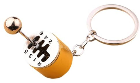 Pruojhw Schlüsselanhänger für Schaltgetriebe, Schaltgetriebe, Schaltgetriebe, Gearbox Fidget Toy – Kreatives Handbuch mit 6 Gängen, Schaltknauf, Bedienungsanleitung (evtl. nicht in deutscher Sprache)
