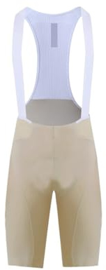 USOHJZ Herren Radler Trägerhosen Sommerliche leichte Herren-Radhose mit hoher Dichte und Polsterung(Beige,M)