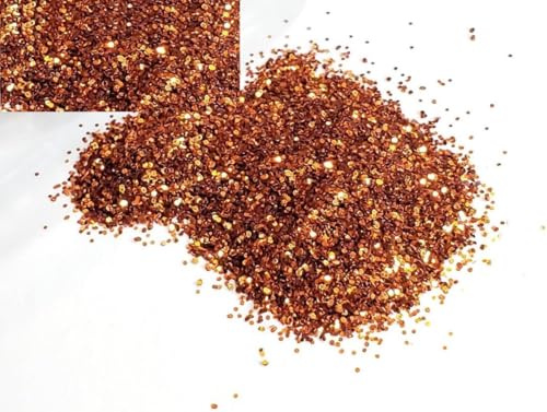 EliteKoopers Feiner Glitzer, 10 g, Glanzpulver für Kunst und Handwerk, Nagelkunst, Farbe, Wanddekoration, kosmatisch (Kupfer)