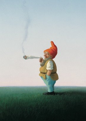 Inkognito Postkarte A6 • 5259 ''Joint Künstler: Michael Sowa • Satire