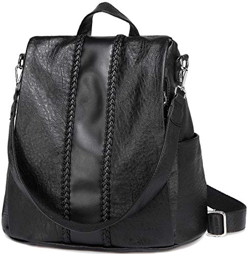 VASCHY Damen-Rucksack, Schwarz, one size, Klassisch