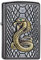 Zippo Feuerzeug Kobra New NEW-28378-Zippo Collection 2019-2005928-69,95 €, Metall, Silber, smal, 72