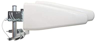 PremiumX LTE-Antenne Outdoor 3G 4G - 800-1800 - 2600 MHz - LTE MiMo Duo-Richtantenne 10m Kabel - Hotspot Mobilfunk Vodafone Telekom Modem Router WLAN Außenantenne bis 12 dBi inkl. U-Mastausleger