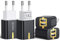 SCHITEC Cargador USB,4 Pack 5V / 2.1A 2 Puertos Cargador USB Pared USB Adaptador de Corriente para Enchufe de Viaje en el hogar para iPhone 11/XR/XS,Samsung Galaxy S9/S10, Xiaomi Redmi (Negro)