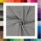 Jersey Uni 220g/m² halbe Breite,0,5 m, Stoffe Meterware, Öko-Tex Baumwolljersey (Grau 6002)