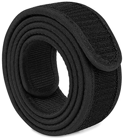 KRYDEX Innengürtel Taktischer Gürtel Zubehör für Einsatzgürtel 1,5 Hakenfutter Gürtel Schwarz (L)