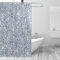 Mnsruu Silberner Duschvorhang, Badezimmer-Duschvorhang, Stoff, wasserdicht, für Bad, Heimdekoration, 150 x 180 cm, mit 12 Haken (kein Glitzer)