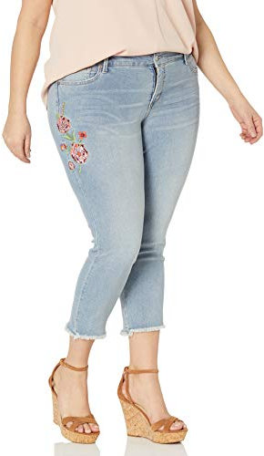 Jessica Simpson Damen Arrow Straight Ankle Jeans, Hintere Straßen, 50 Mehr