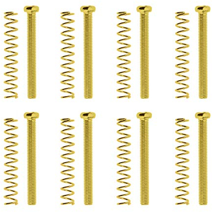 Be In Your Mind Kit de vis pour guitare électrique 8 pièces 3 x 30 mm avec ressorts pour micro de guitare électrique