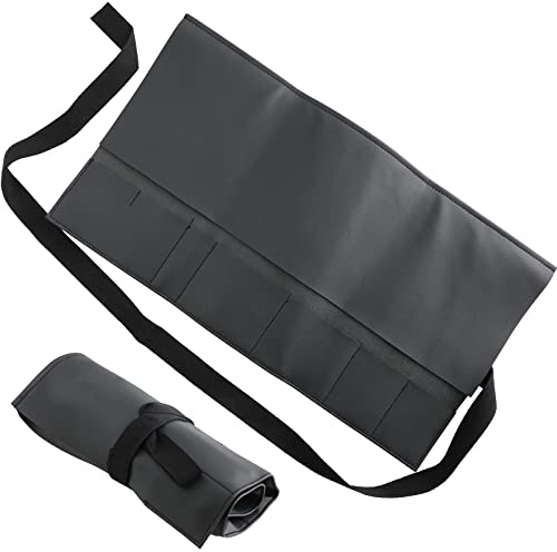 Wazakura - Estuche de Herramientas de Bonsái Enrollable Hecho en Japón en Piel Sintética con 7 Bolsillos - Bolsa para Kit de Herramientas de Jardinería Japonesa Flexible con Lazo de Cierre