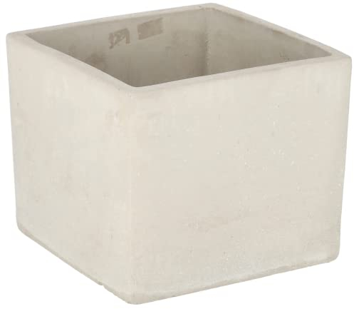 KOTARBAU® - Vaso da fiori da 11 x 11 cm, per fiori e piante, in calcestruzzo decorativo, modello: quadrato