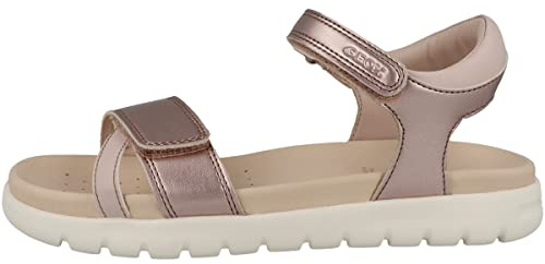 Geox Girls' J Soleima Gir Sandal, Old Rose, 24 EU