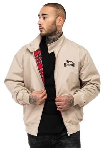LonsdaleHerren Jacke schmale PassformCLASSIC, Sand/Black/Tartan, M